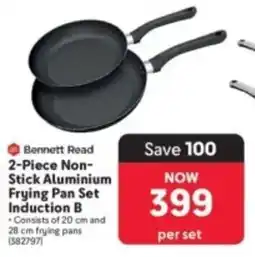 Makro Bennett Read 2-Piece Non-Stick Aluminium Frying Pan Set Induction B offer