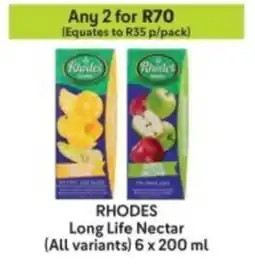 Makro RHODES Long Life Nectar offer