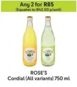 Makro Rose's Cordial offer