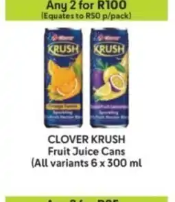 Makro CLOVER KRUSH Fruit Juice Cans offer