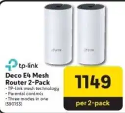 Makro tp-link Deco E4 Mesh Router 2-Pack offer