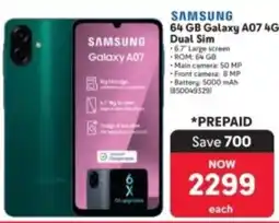 Makro SAMSUNG 64 GB Galaxy A07 4G offer
