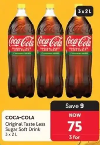 Coca-Cola Original Taste Less Sugar Soft Drink