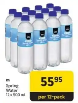 Makro m Spring Water offer