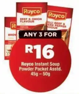 OK Foods Royco Instant Soup Powder Packet Assorted offer