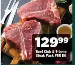 OK Foods Beef Club & T-bone Steak Pack offer