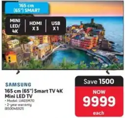 Makro SAMSUNG 165 cm (65") Smart TV 4K Mini LED TV offer