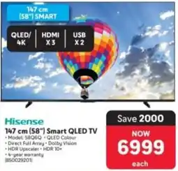 Makro Hisense 147 cm (58") Smart QLED TV offer