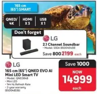 LG 165 cm (65") QNED EVO AI Mini LED Smart TV