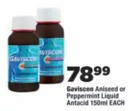 OK Foods Gaviscon Aniseed or Peppermint Liquid Antacid offer