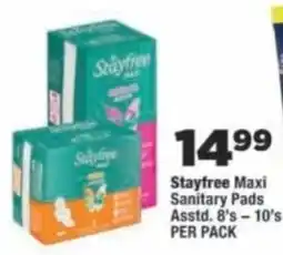 OK Foods Stayfree Maxi Sanitary Pads Assorted offer