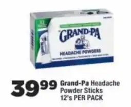 OK Foods Grand-Pa Headache Powder Sticks offer
