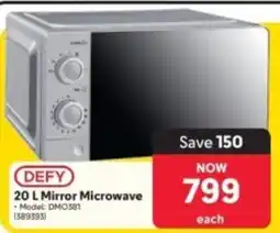 Makro DEFY 20 L Mirror Microwave offer