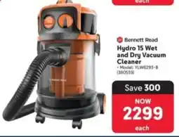 Makro Bennett Read Hydro 15 Wet and Dry Vacuum Cleaner offer