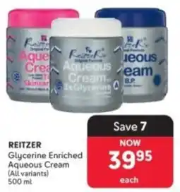 Makro REITZER Glycerine Enriched Aqueous Cream offer