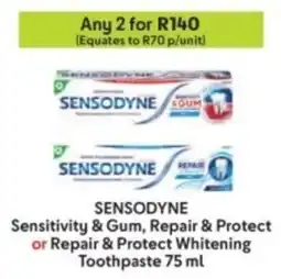 Makro Sensodyne Sensitivity & Gum, Repair & Protect or Repair & Protect Whitening Toothpaste offer