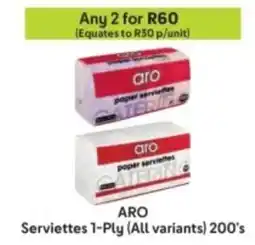 Makro ARO Serviettes 1-Ply offer