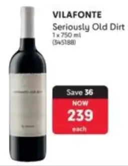 Makro VILAFONTE Seriously Old Dirt offer