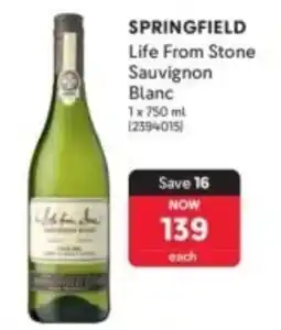 Makro Springfield Life From Stone Sauvignon Blanc offer