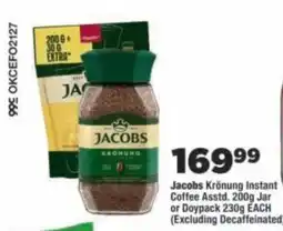 OK Foods Jacobs Krönung Instant Coffee offer