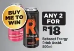 OK Foods Reboost Energy Drink Assorted offer