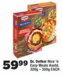 OK Foods Dr. Oetker Nice 'n Easy Meals Assorted offer