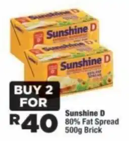 OK Foods Sunshine D 80% Fat Spread offer