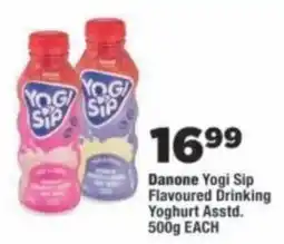 OK Foods Danone Yogi Sip Flavoured Drinking Yoghurt offer
