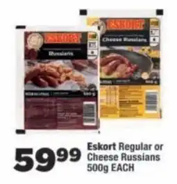 OK Foods Eskort Regular or Cheese Russians offer