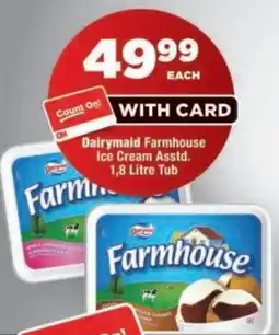 OK Foods Dairymaid Farmhouse Ice Cream Asstd. offer