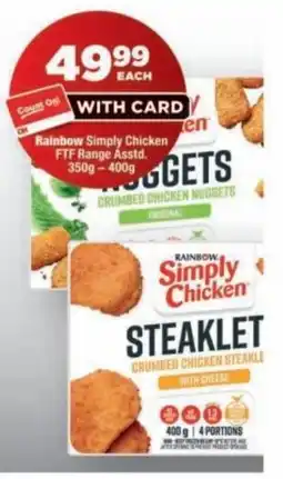 OK Foods Rainbow Simply Chicken Steaklet offer