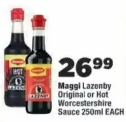 OK Foods Maggi Lazenby Original or Hot Worcestershire Sauce offer