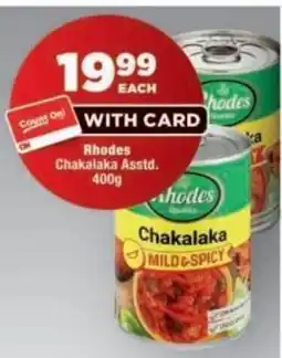 OK Foods Rhodes Chakalaka Asstd. offer