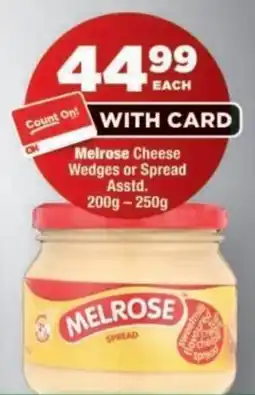 OK Foods Melrose Cheese Wedges or Spread offer