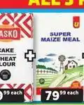 Usave Cake wheat flour + super maize meal offer