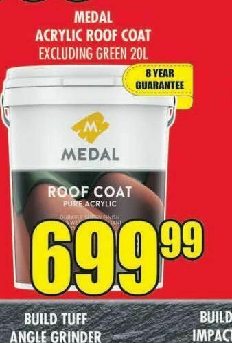 Boxer Build Medal acrylic roof coat offer