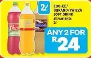 Usave Coo-ee - coo-ee/ubrand/twizza soft drink offer