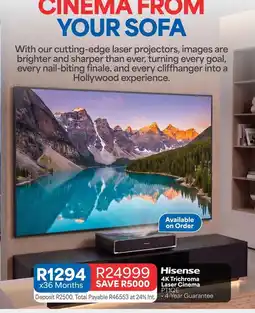 OK Furniture Hisense - 4k trichroma laser cinema ptqe offer