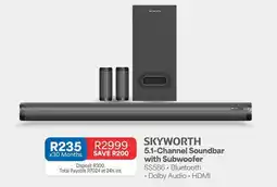 OK Furniture Skyworth - 5.1-channel soundbar with subwoofer ss586 offer