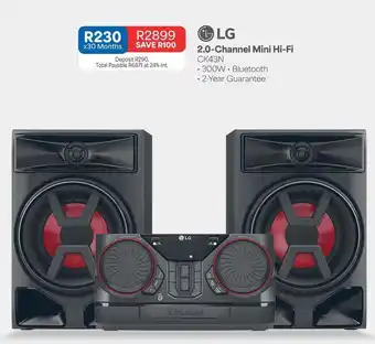 Lg - 2.0-channel mini hi-fi ck43n