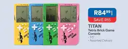 OK Furniture Tetris brick game console offer
