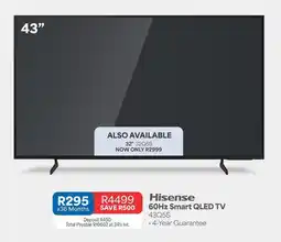 OK Furniture Hisense - smart qled tv 43q65 offer