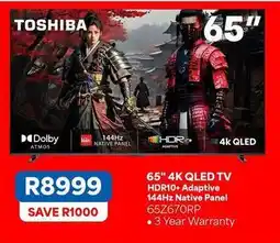 OK Furniture Toshiba - 65 4k qled tv offer