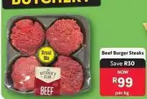Makro Beef burger steaks offer