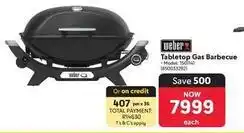 Makro Weber - tabletop gas barbecue offer