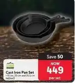 Makro Camp master - cast iron pan set (462447) offer