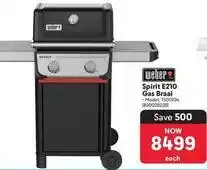 Makro Weber - spirit e210 gas braai offer
