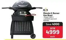 Makro Alva - mondo 2-burner gas braai g651-1 offer