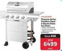 Makro Megamaster - pinnacle series stainless steel 4-burner patio gas braai offer