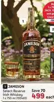 Makro Jameson - select reserve irish whiskey 1 x 750 ml (193483) offer